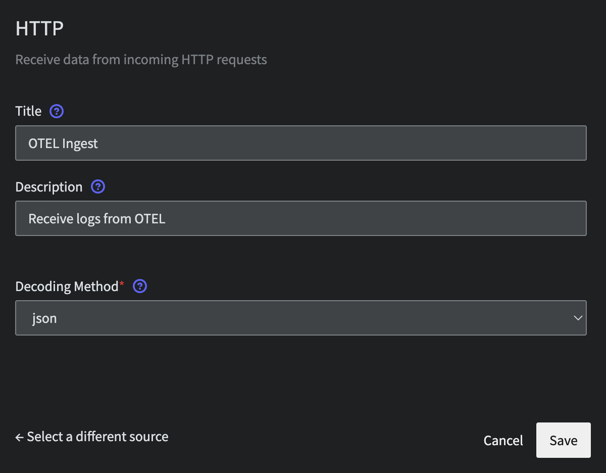 Configured - HTTP