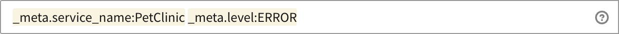 PetClinic Error Search