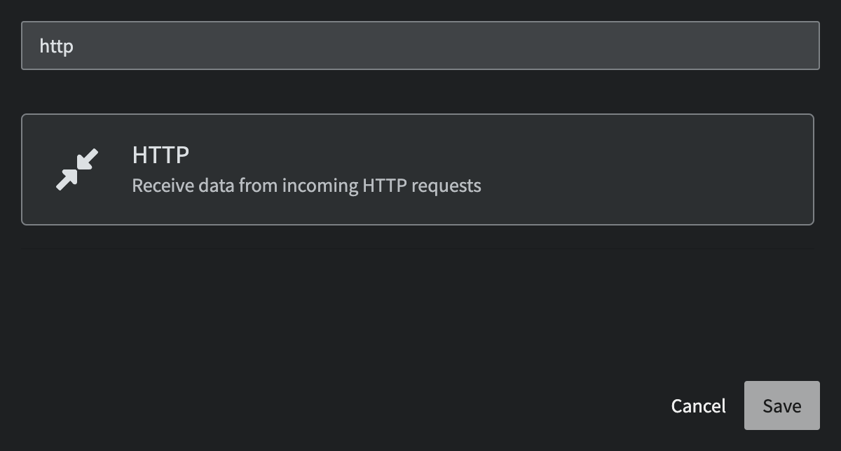 Sources - HTTP