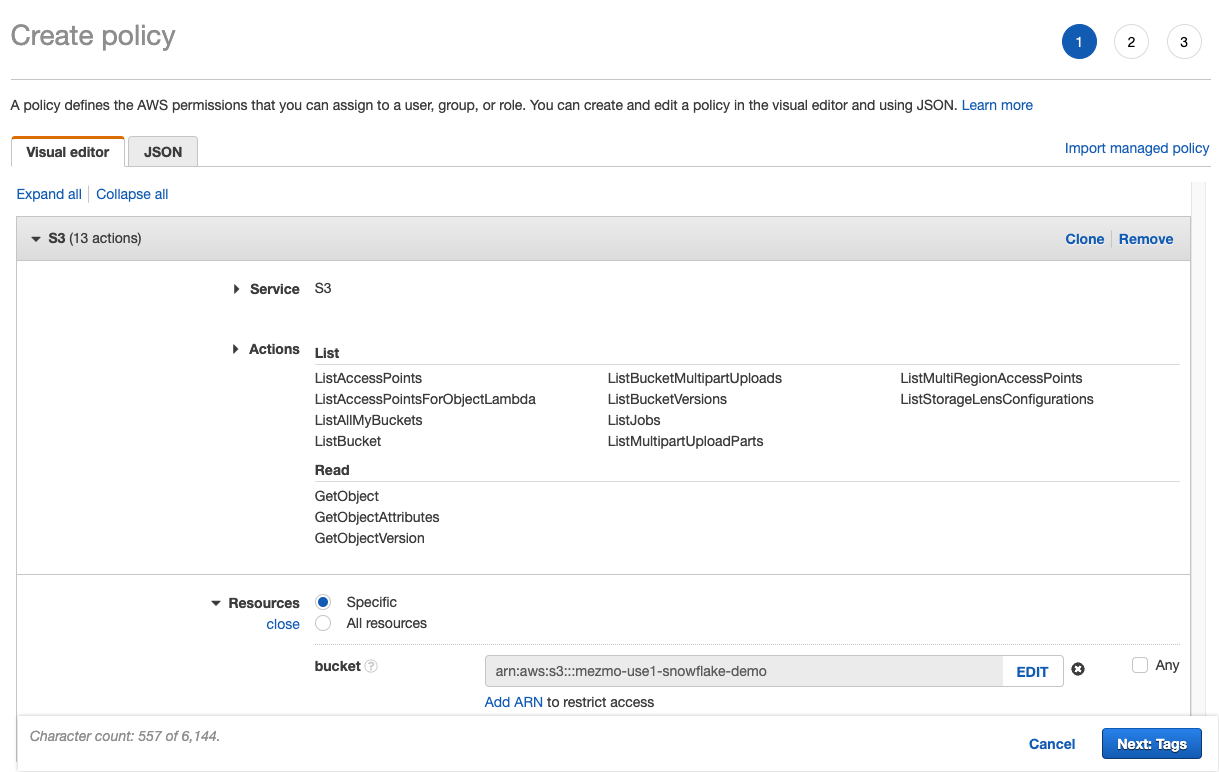 Pipeline User Policy